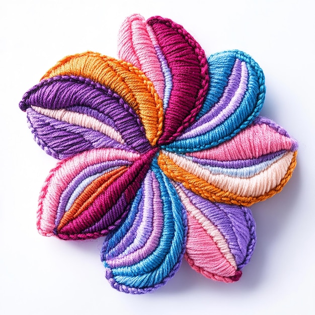 haft ręczny - kolorowe motywy